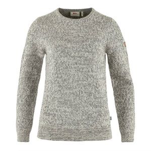 Fjall Raven Ovik Structure Lambswool Knit Sweater Size Small in Eggshell Grey